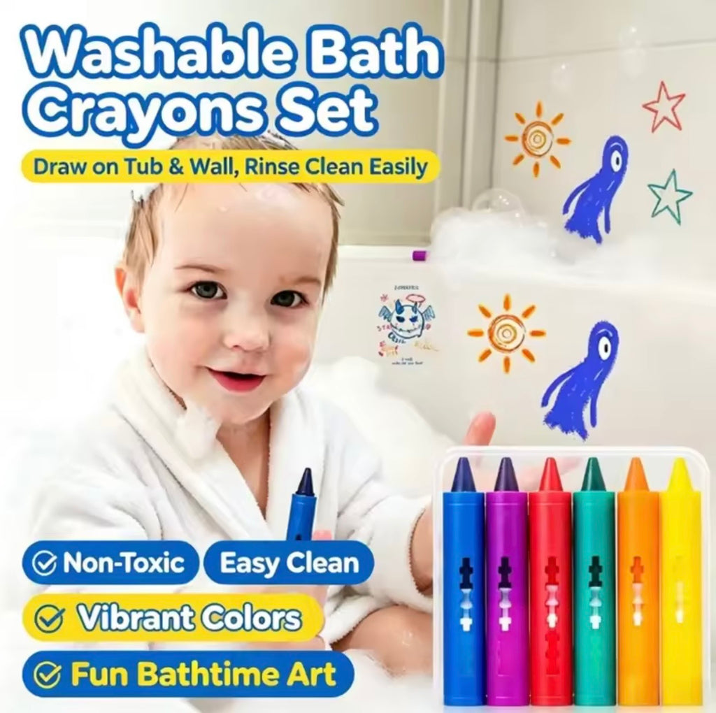 Bath Crayons™ – Washable Bathtub Drawing Crayons for Kids