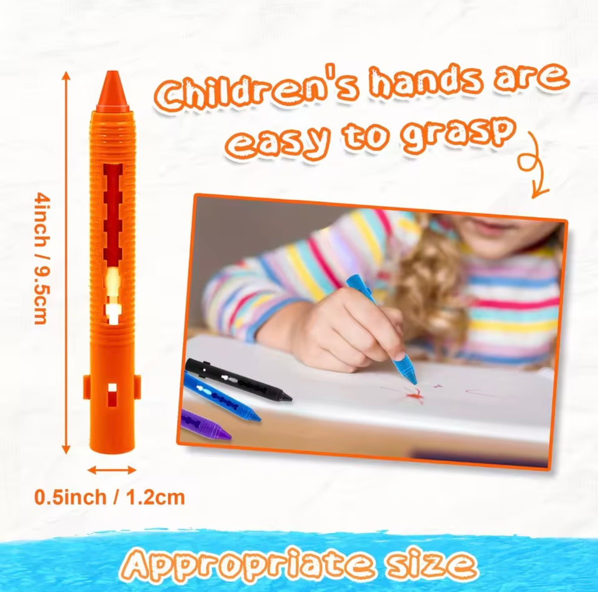 Bath Crayons™ – Washable Bathtub Drawing Crayons for Kids