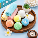 Natural Colorful Bath Bombs for Kids- Pack Of 6