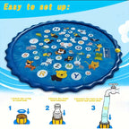 BathBuddi™ Kids Sprinkler Splash Pad – 100CM