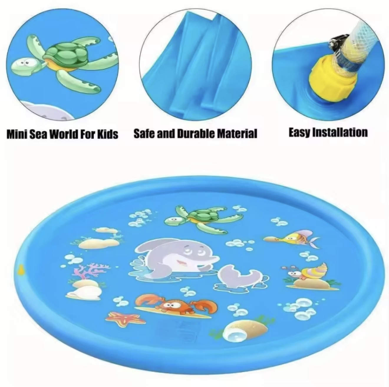 BathBuddi™ Kids Sprinkler Splash Pad – 100CM