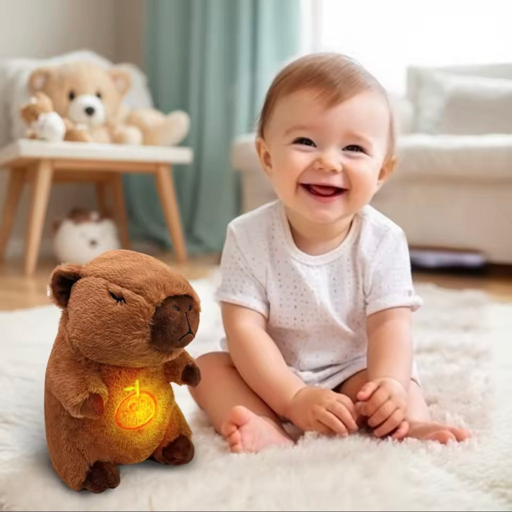 Breathing Capybara™ – Calming Plush Toy with Soft Light & Gentle Music