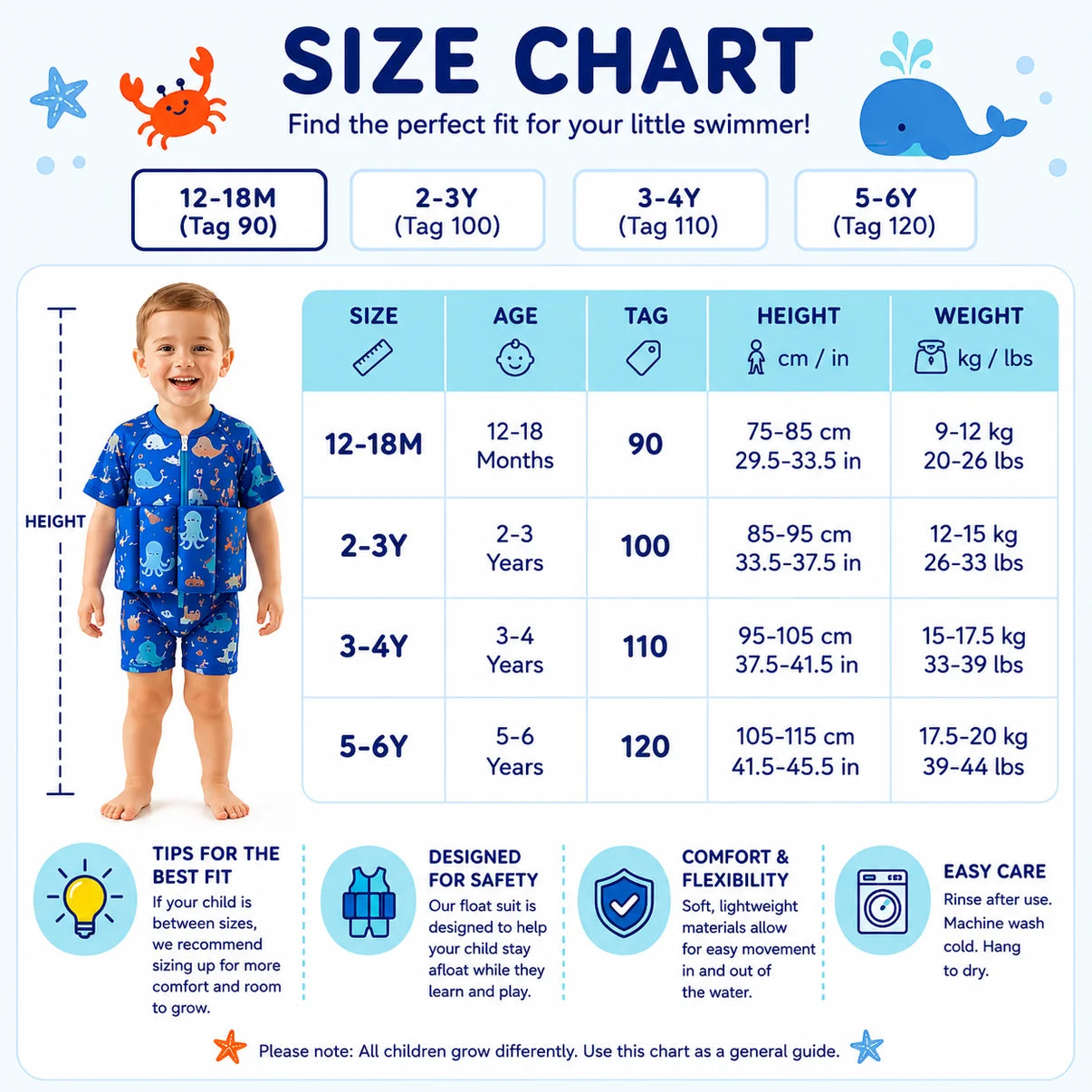 🏊 BathBuddy™ Kids Float Suit (Kids Learn-to-Swim Float Suit)